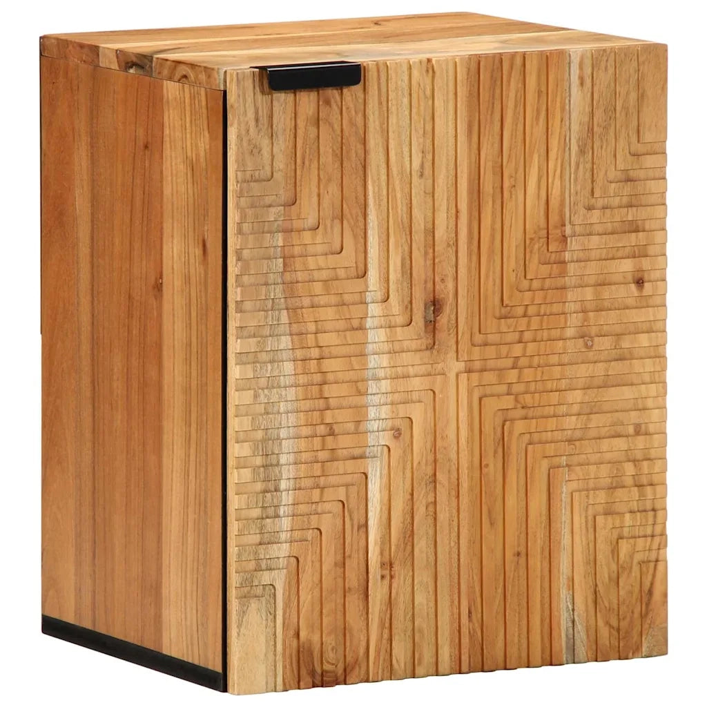 Armadio per Lavabo da Bagno-Armadietto da bagno-Mobiletto da bagno con porta Legno di Acacia Massello 651731