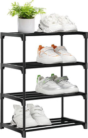 Rack di scarpe compatto e ripiegabile per magazzino intelligente senza attrezzi