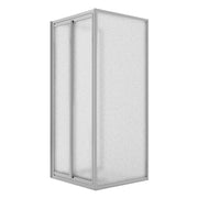 Box Doccia 3 lati 80x100x80CM H198 Cristallo Stampato C 2 Fissi+Saloon 2 Ante Battente 100 mod. West