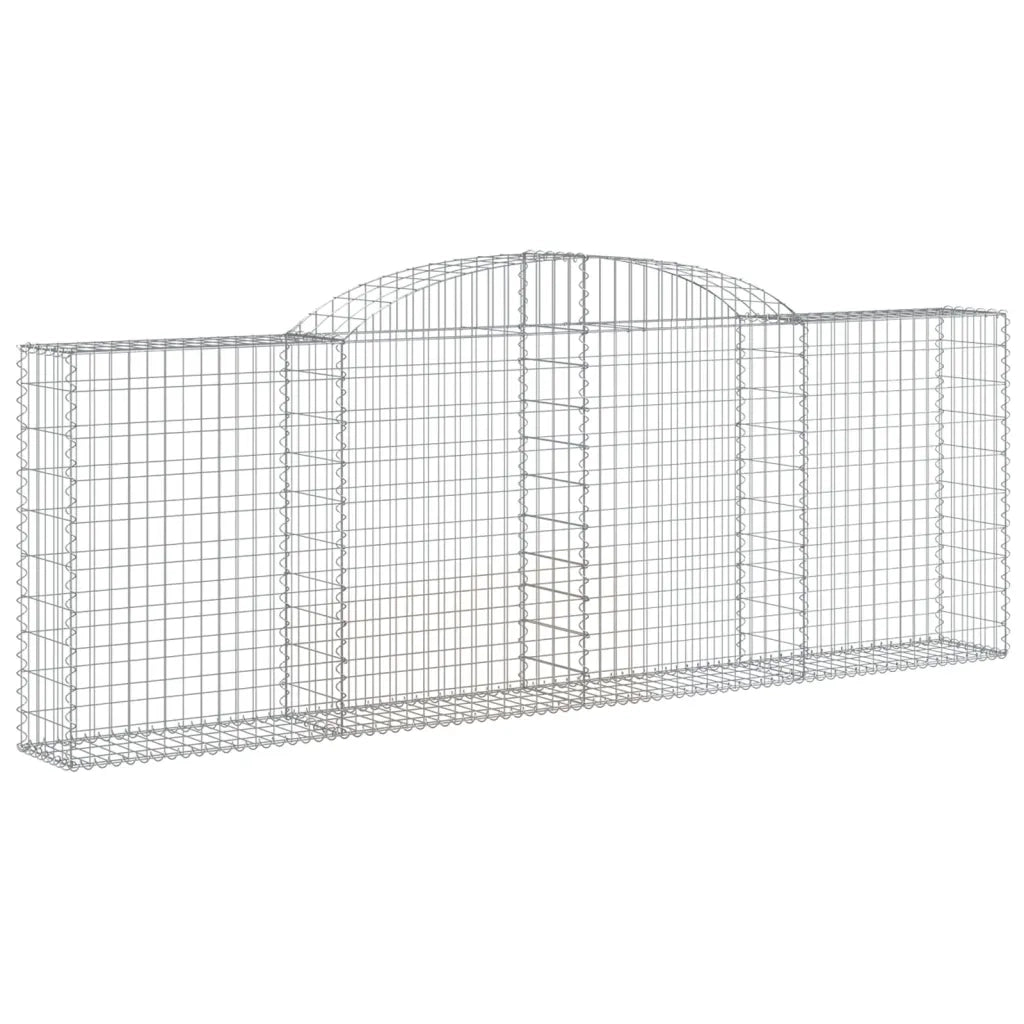 Cesti Gabbioni ad Arco 20 pz 300x30x100/120 cm Ferro Zincato 3146535