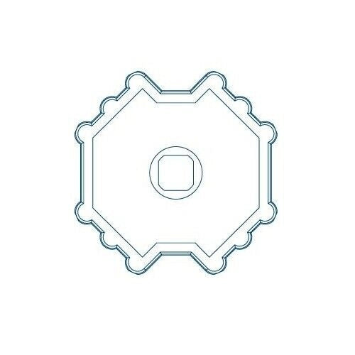 ADATTATORE OTTAGONALE PER RULLO Ø 70 MM VDS 43380/061 AUTOMAZIONE AUTOMATISMI