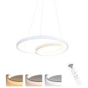 Lampada a sospensione ZMH 40 cm Design moderno Bianco Soggiorno Sala da pranzo Camera da letto