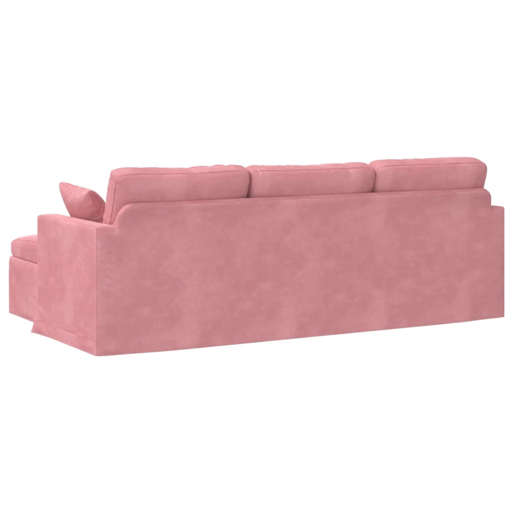 Divano Rosa 198 x 134 x 80 cm Velluto