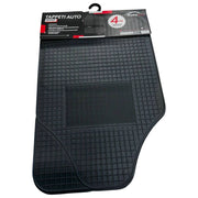 TAPPETI PER  AUTO GOMMA 4PZ NERO