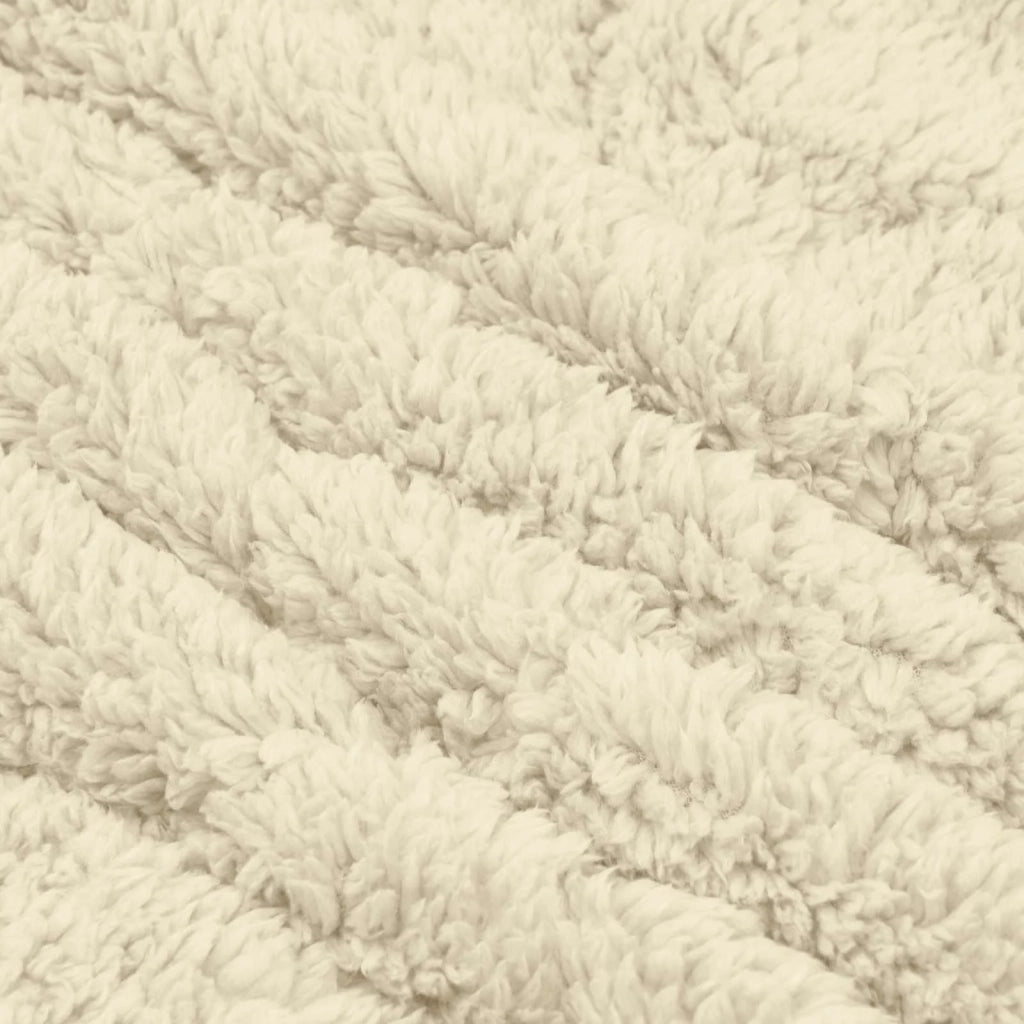 Duvet Invernale Crema 220 x 240 cm Microfibra e Fleece Teddy 42026370
