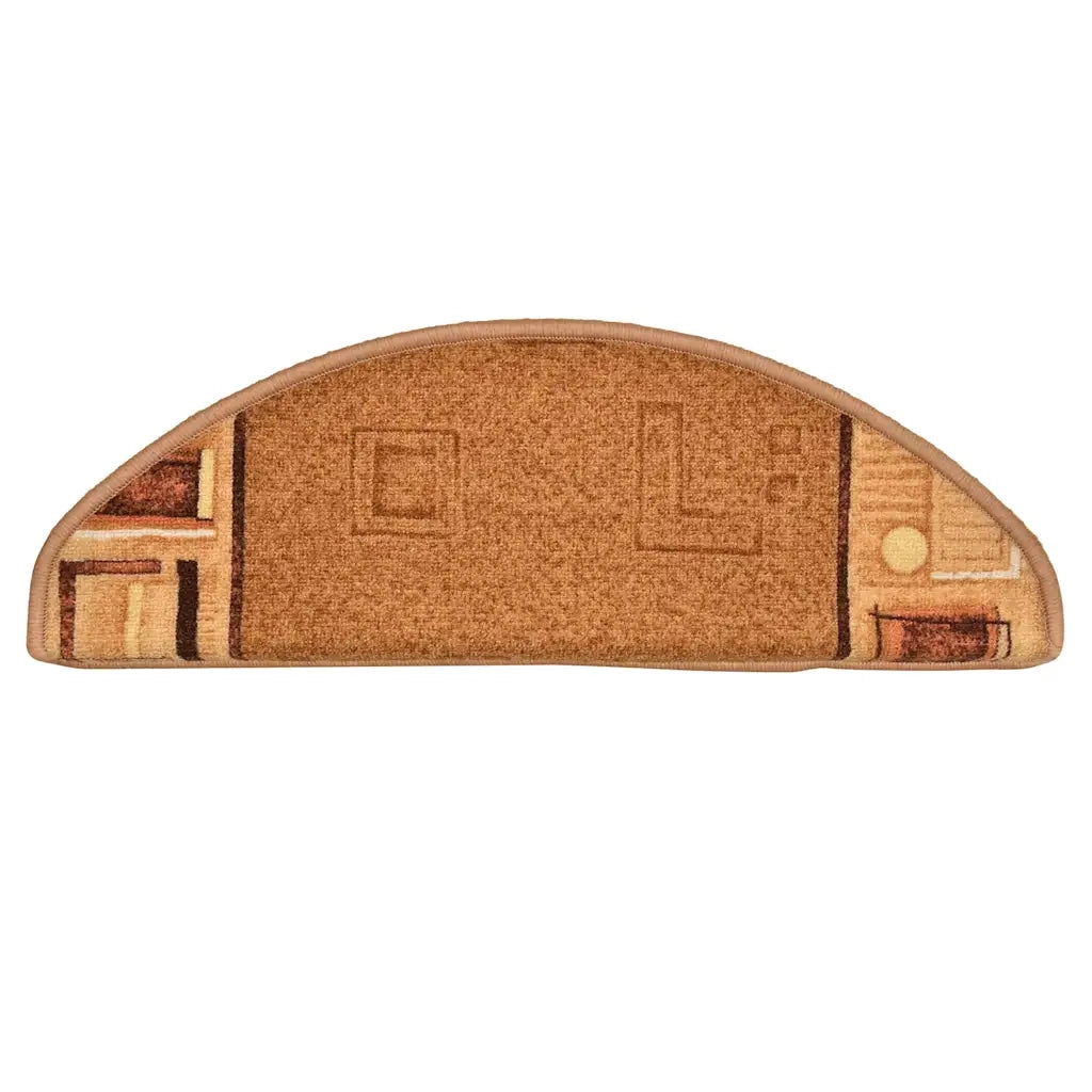 Tappetini per Scale Autoadesivi 5 pz | Gradini per Scale 65x21x4 cm Beige