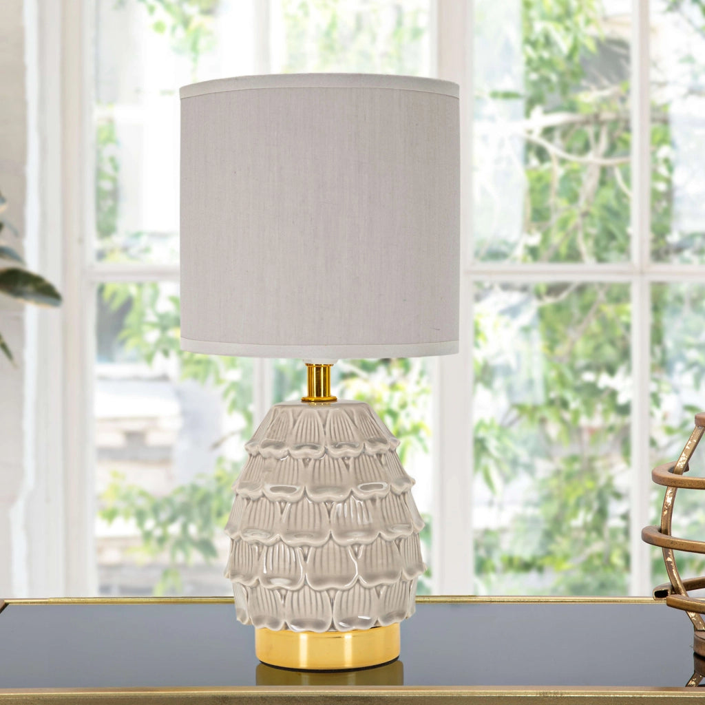 Talkee, Lampada da Tavolo Necessaria 1 Lampadina, Beige