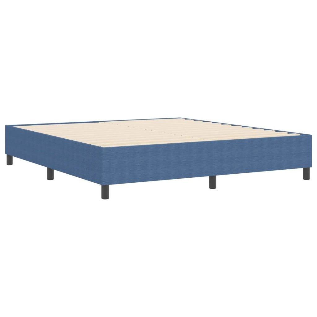 Struttura letto piattaforma-Giroletto-Rete del Letto Blu 180 x 200 cm Tessuto in Cords