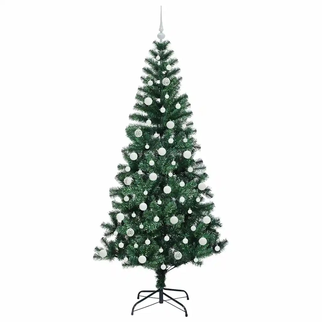Albero di Natale artificiale con luci integrate Verde 210 cm 3396778