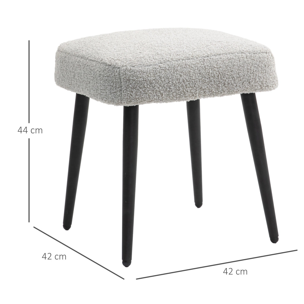 Pouf ¨C Minimal ¨C Grigio Chiaro 42x42x44 cm