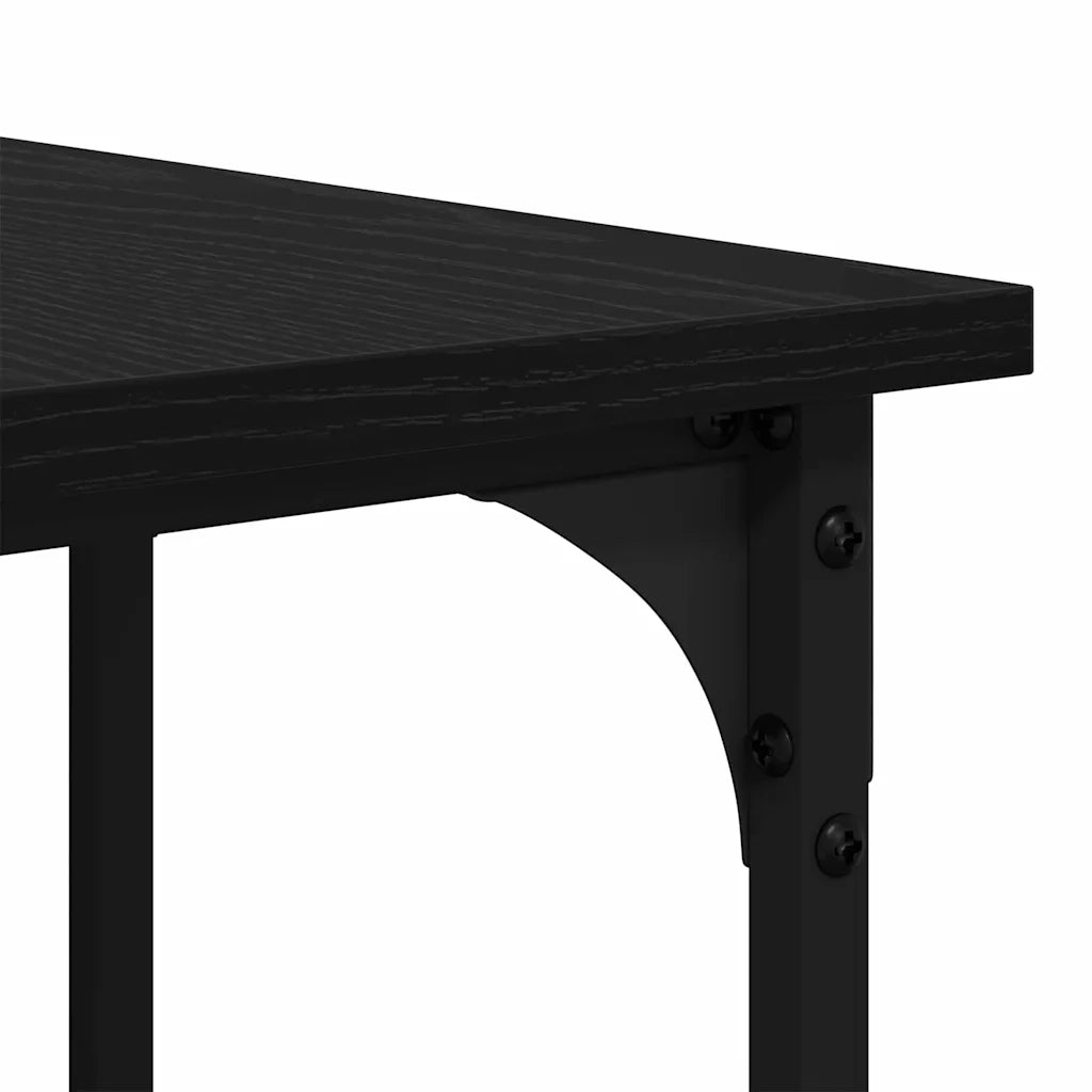Scrivania | Tavolo da Ufficio Rovere Nero 139 x 139 x 75 cm Legno multistrato