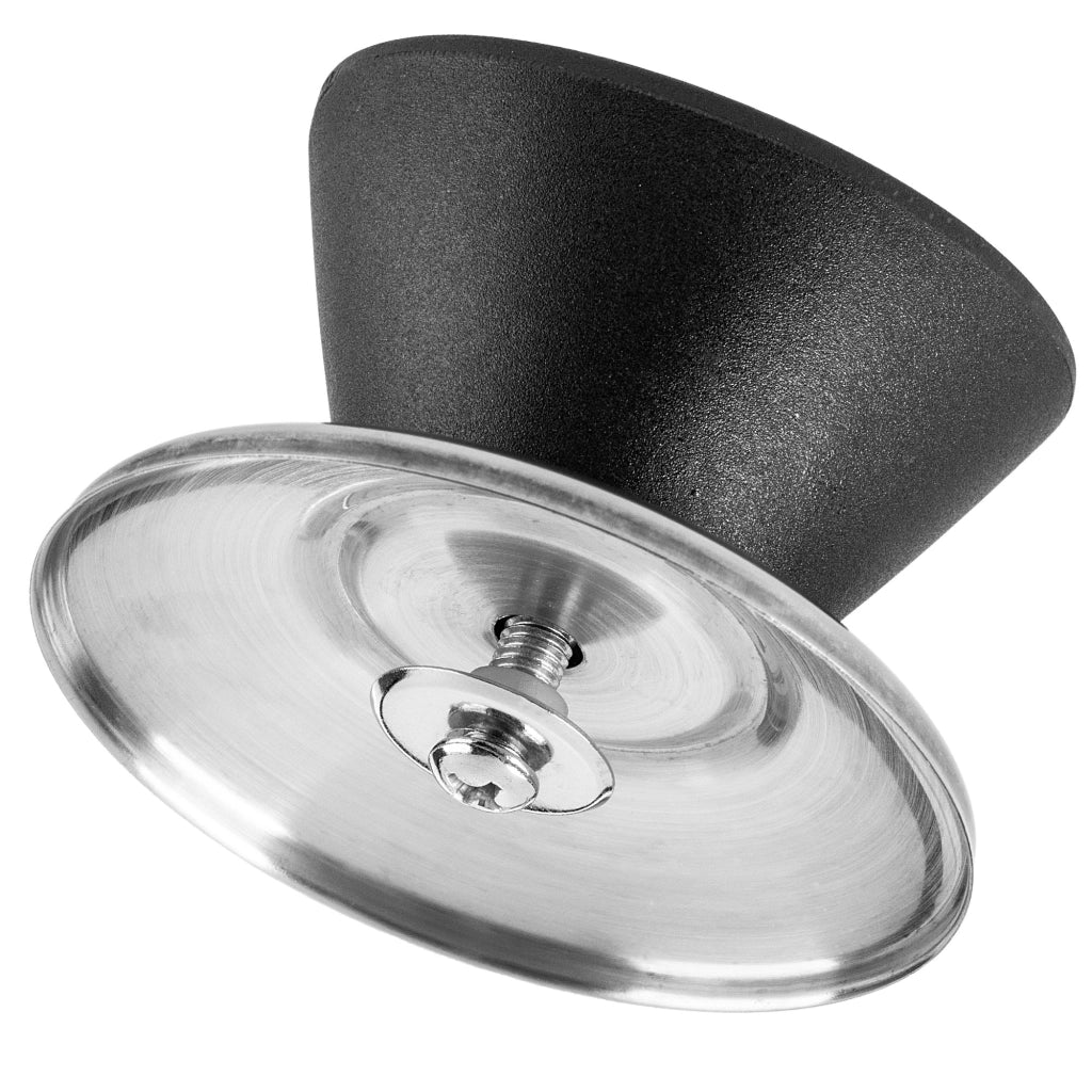 Pomello per coperchio KADAX, pomello per coperchio pentola, pomello per padella, nero, 4 pezzi