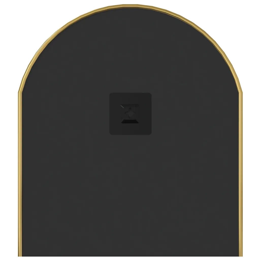 Specchio da Parete-Specchio a muro Dorato 80x35 cm Ovale