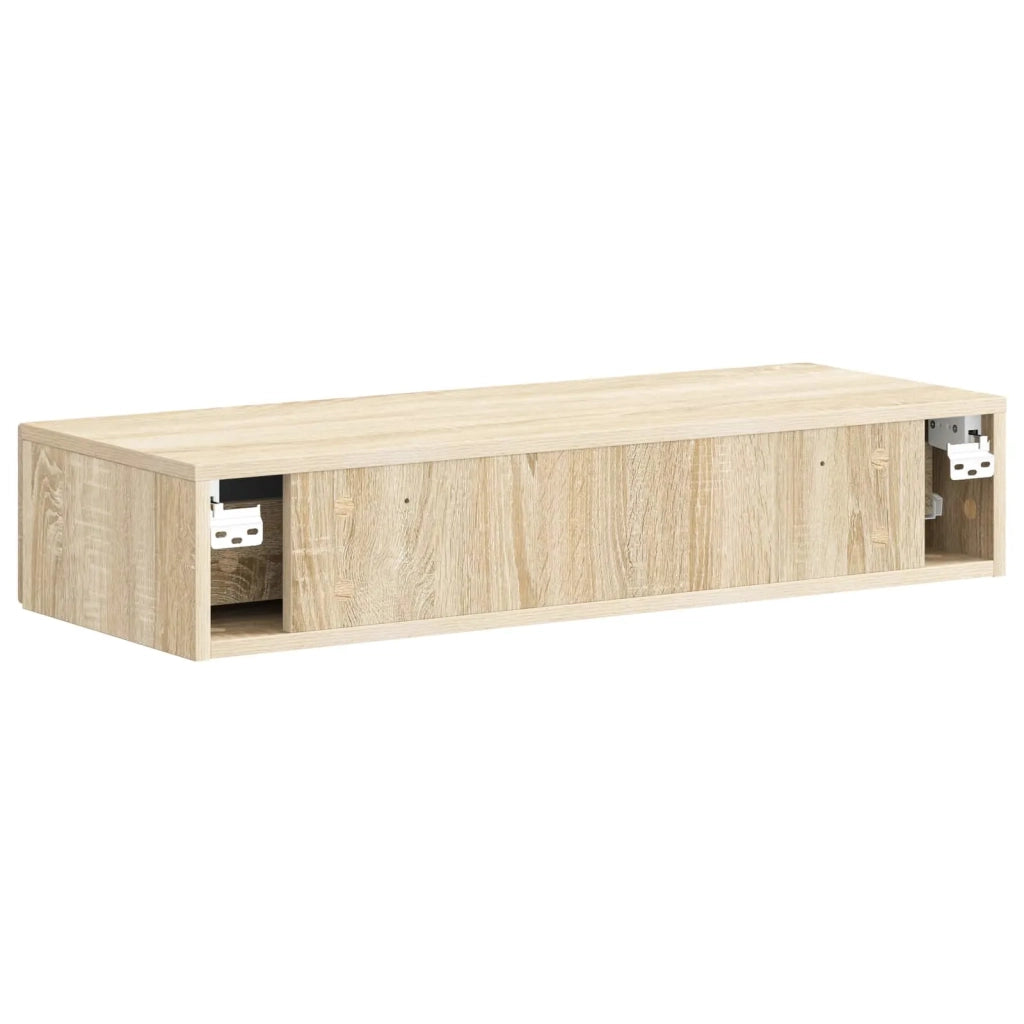 Tavolino da Parete Laterale | Tavolo laterale | Tavolino Rovere Sonoma 87,5 x 34,5 x 17 cm