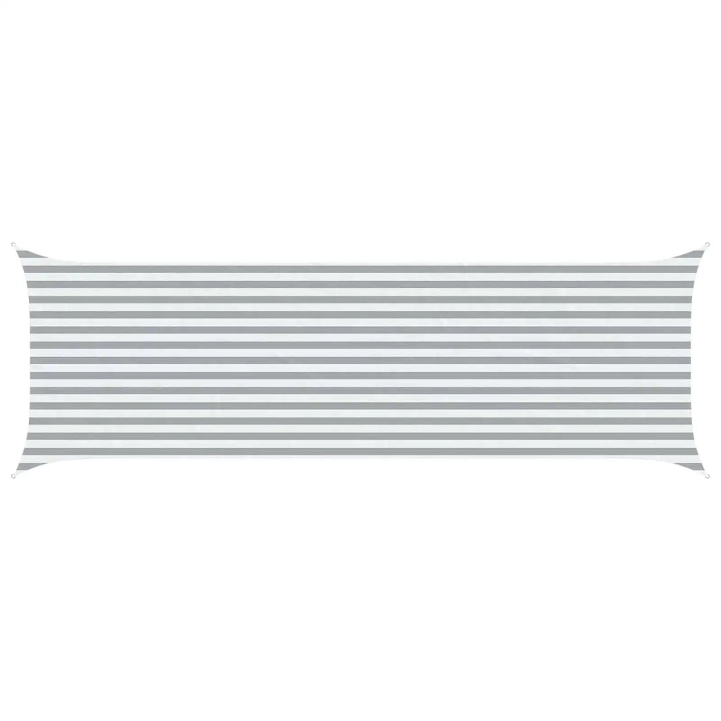 Vela da ombra solare Grigio chiaro e bianco 6 x 2 m 42031117