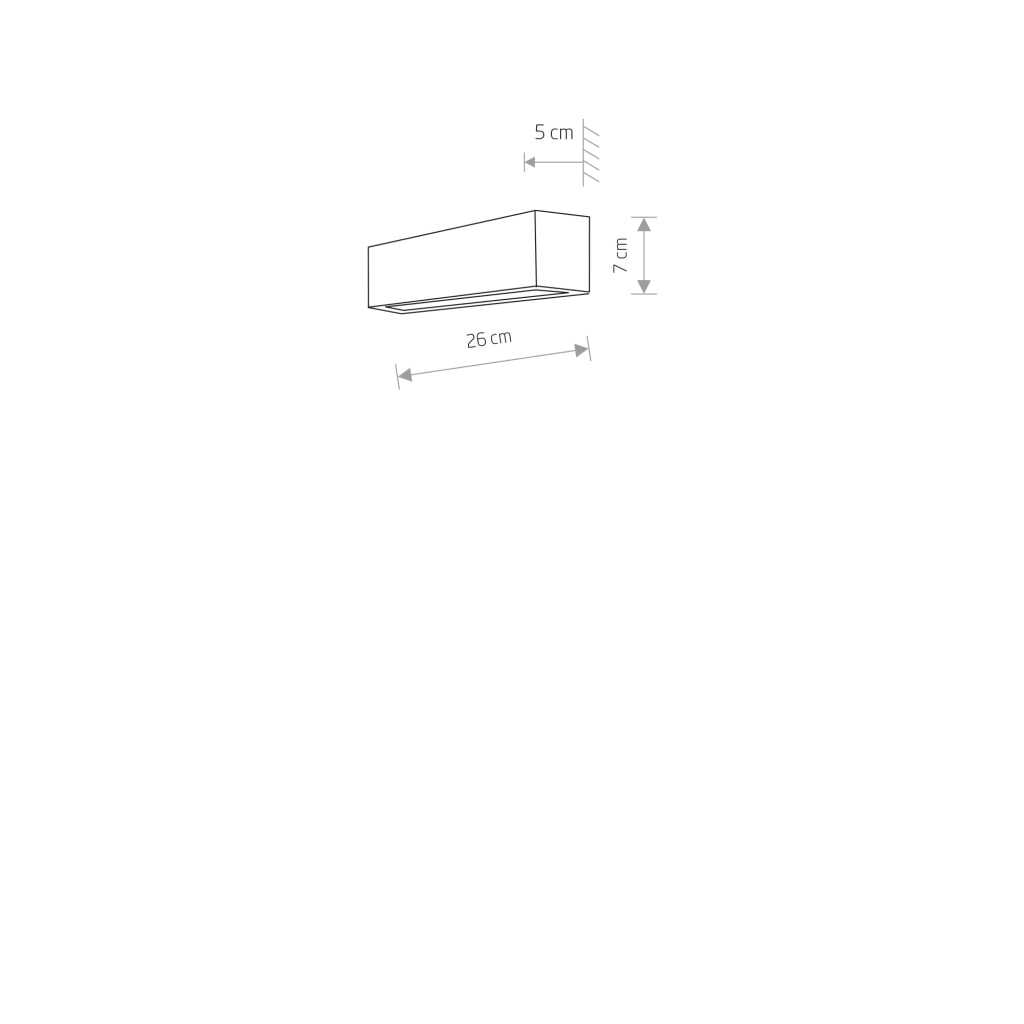 Applique Nowodvorski Straight Wall 7601 nero acciaio E14