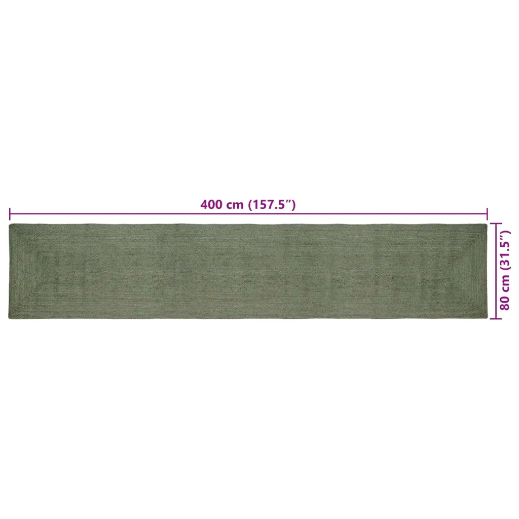 Tappeti per area Rettangolare Verde Oliva 80 x 400 cm 42010454