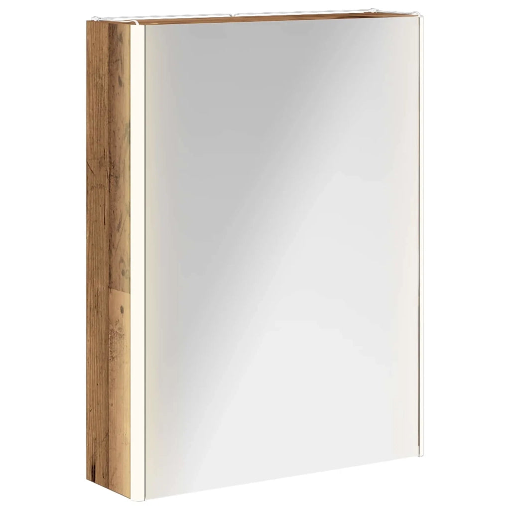 Mobiletto per specchio da bagno Legno vecchio 889237