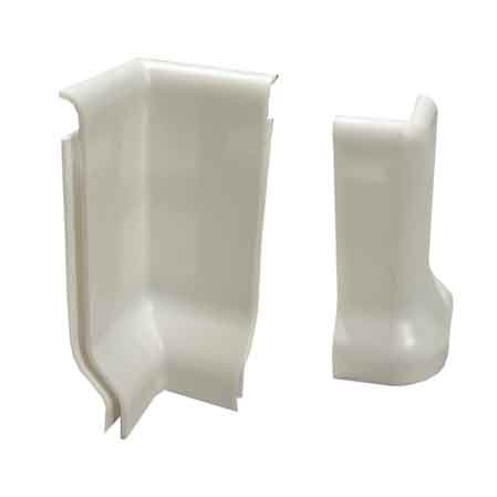ANGOLO PER PARASPIGOLO IN PVC Mod. Interno, Col. Noce - Conf. 20 pezzi