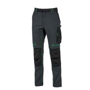 PANTALONE DA LAVORO 'ATOM' GRIGIO/VERDE Tg. L - UPOWER