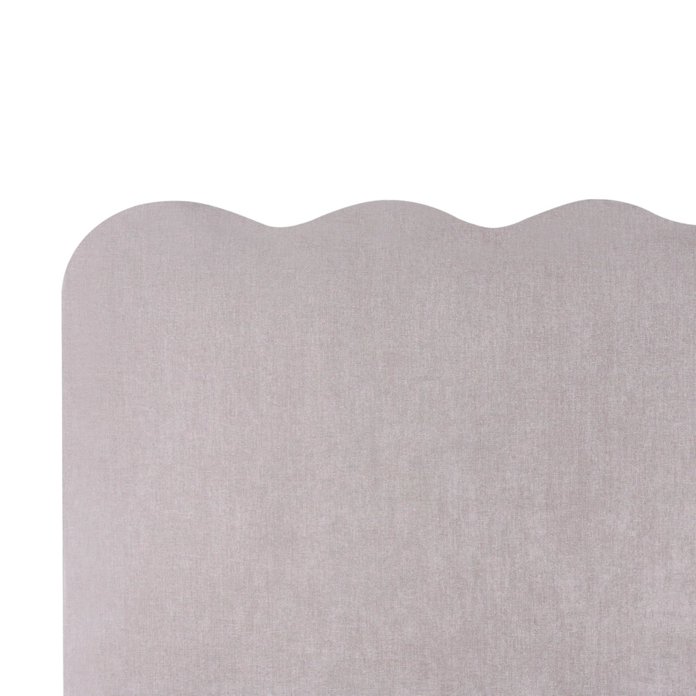 Letto in tessuto di ciniglia imbottito color tortora 160 x 200 cm contenitore elevabile con testiera e rete a doghe
