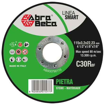 DISCO DA TAGLIO PER MARMO ABRA BETA Ø 115x3,0 mm - 50 pezzi- ABRABETA