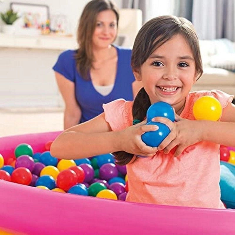 Intex 49602NP Set 100 Palline Colorate per Bambini Gonfiabili e Piscine 6.5 cm colore Multicolore