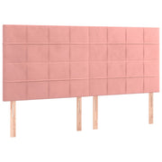 Testiera | Testata Rosa 200x5x118/128 cm Velluto
