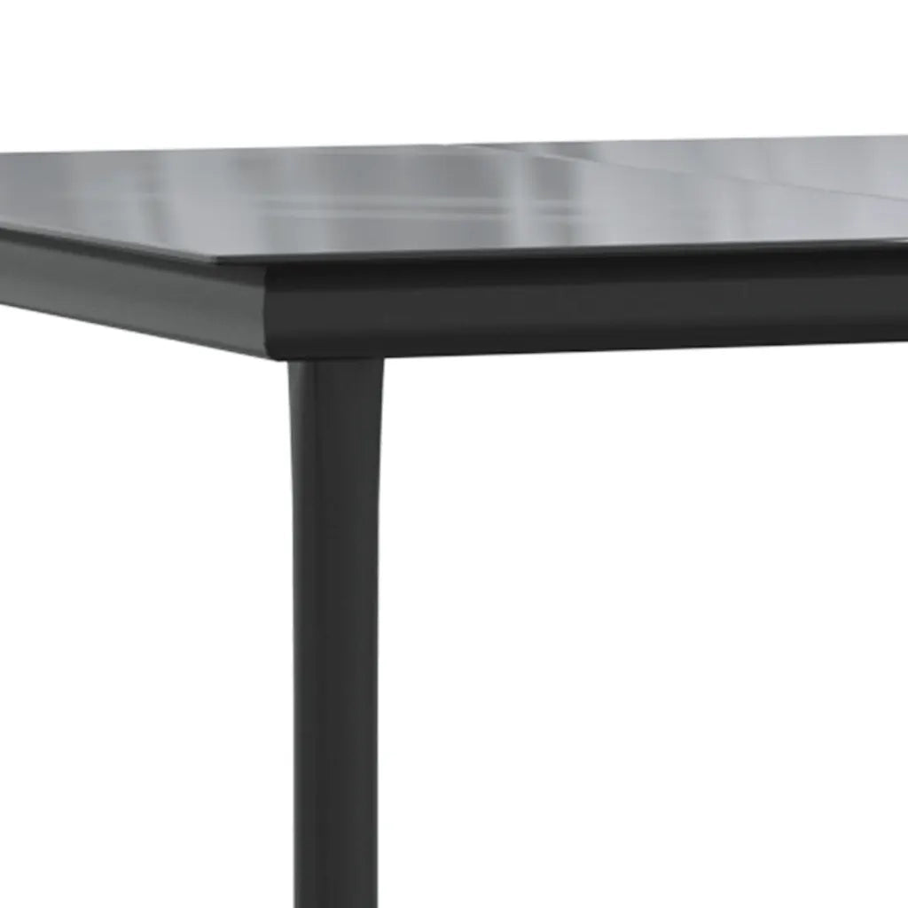 Set da Pranzo da Giardino 7 pz con Cuscini Polyrattan Vetro 3334531