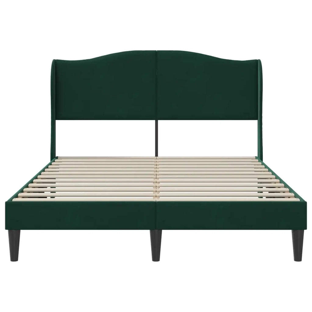 Struttura del letto-Giroletto Verde Scuro 120 x 190 cm Velluto 682150