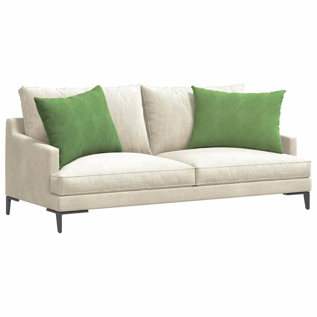 Cuscini da Divano 2 pz | Cuscini per sedie Verde chiaro 70 x 50 cm