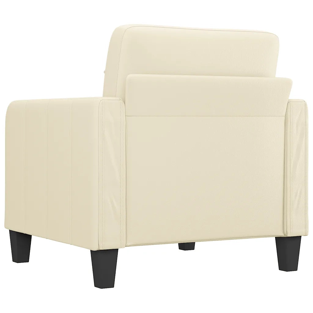 Poltrona | Sedia Relax Crema 60 cm in Similpelle