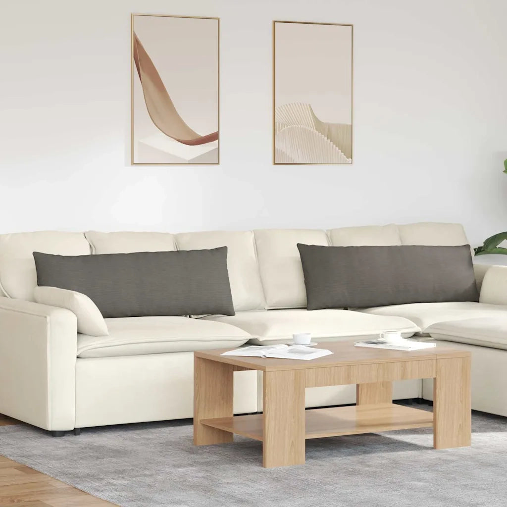 Cuscini da Divano 2 pcs Grigio chiaro 120 x 40 cm 42013817