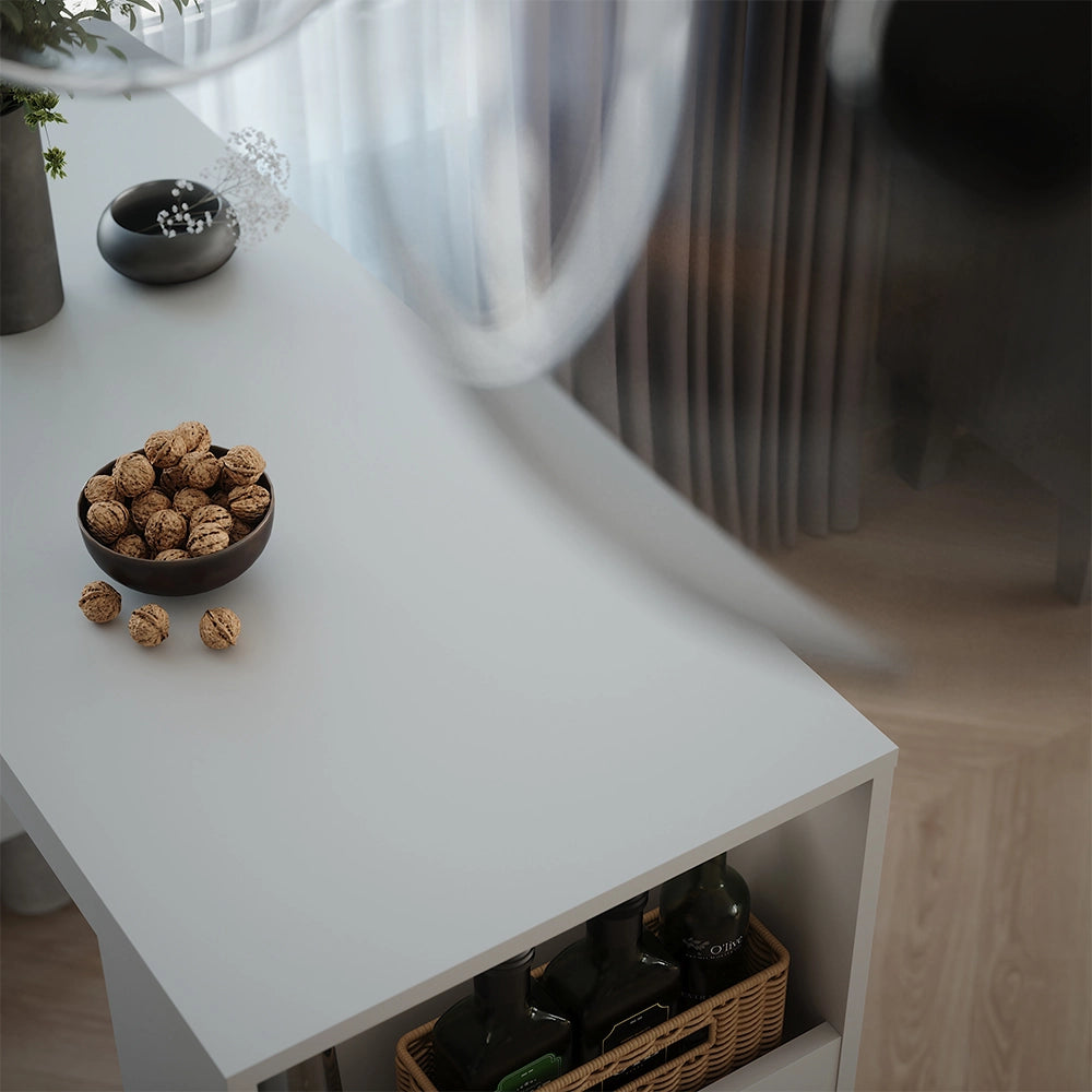 Vicco Tavolo da bar Bianco 45 x 110 cm