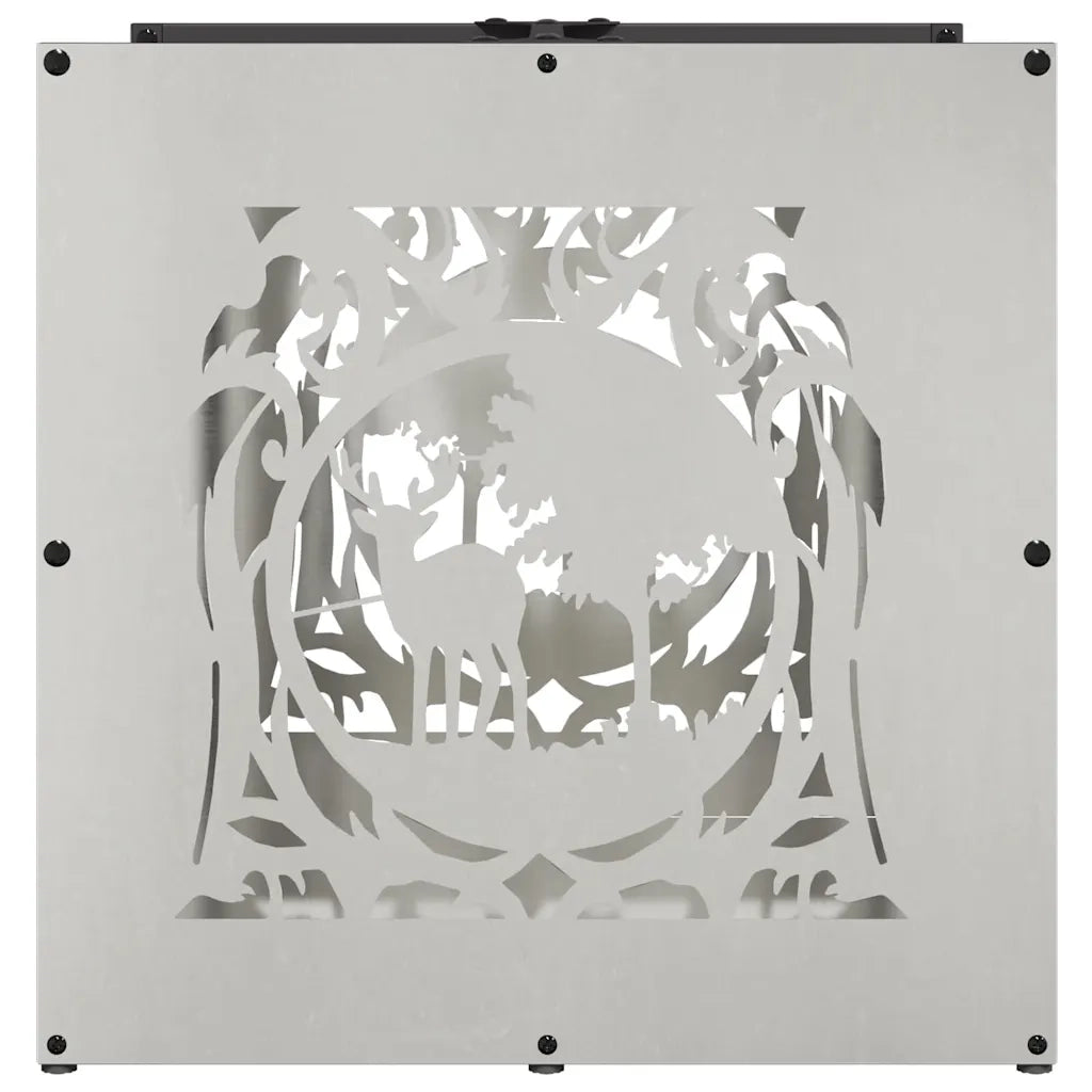 Rastrelliera per Legna da Ardere 40x40x40 cm in Acciaio Inox 864253