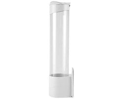 Dispensatore di bicchieri anti- polvere - contenitore per bicchieri di carta - capacità 50 bicchieri - plastica - contenitore pratico - protezione contro la sporcizia