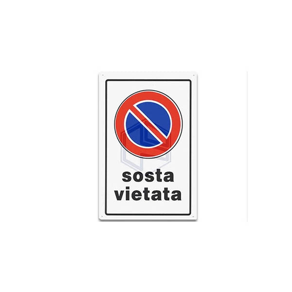 cartello 30x20 sosta vietata