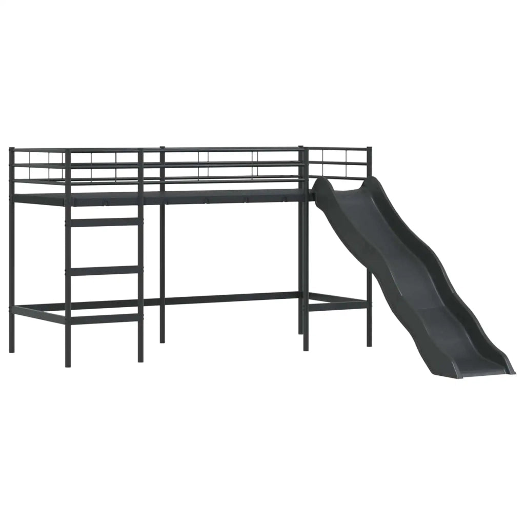 Struttura del letto loft per bambini Nero 90 x 190 cm Metallo 42020831