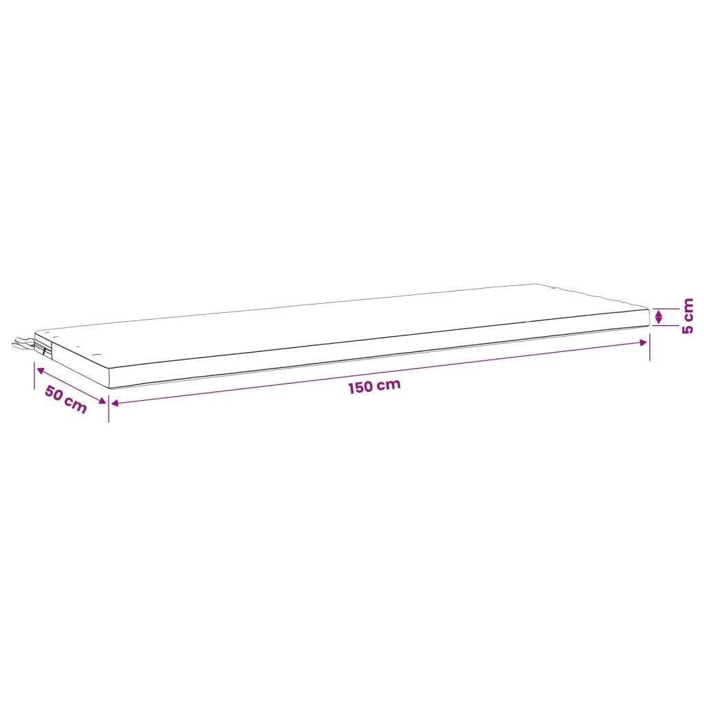Cuscino per panchina SOEST 100% Poliestere Multicolore 949464