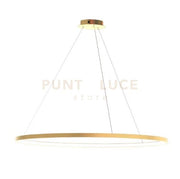OSLO-120 O Sospensione oro verniciato led integrato 68W dimmerabile SDD 2800 - 5000k SDD diametro 120cm