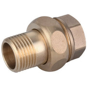 RACCORDO DIRITTO MF 3 PEZZI OTTONE GIALLO IBP- 1/2- IBP- pezzi 1