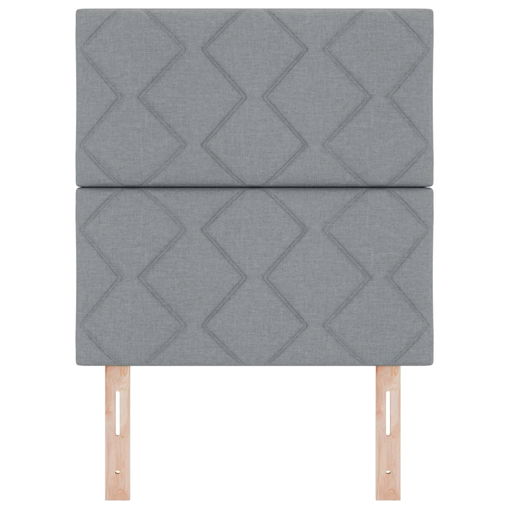 Testiera | Testata Grigio chiaro 80 cm Tessuto