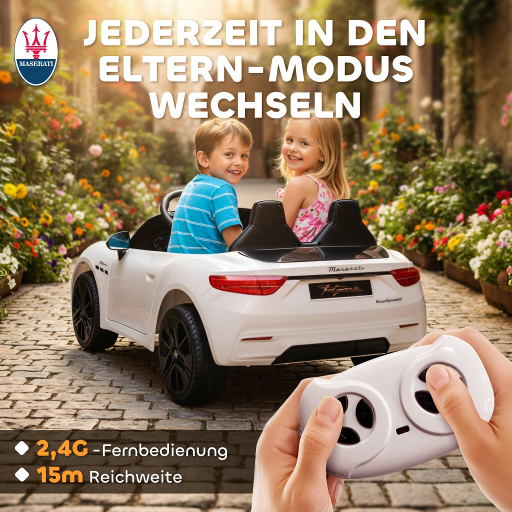 Auto Elettrica per Bambini Maserati ¨C Minimal ¨C Bianco