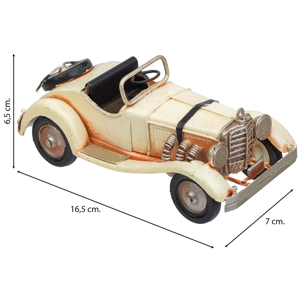 Auto in metallo marrone 16,5x7x6,5h