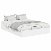 Letto matrimoniale | Letto per adulti | Letto ottomano Bianco 193 x 120 x 25 cm Legno ingegnerizzato