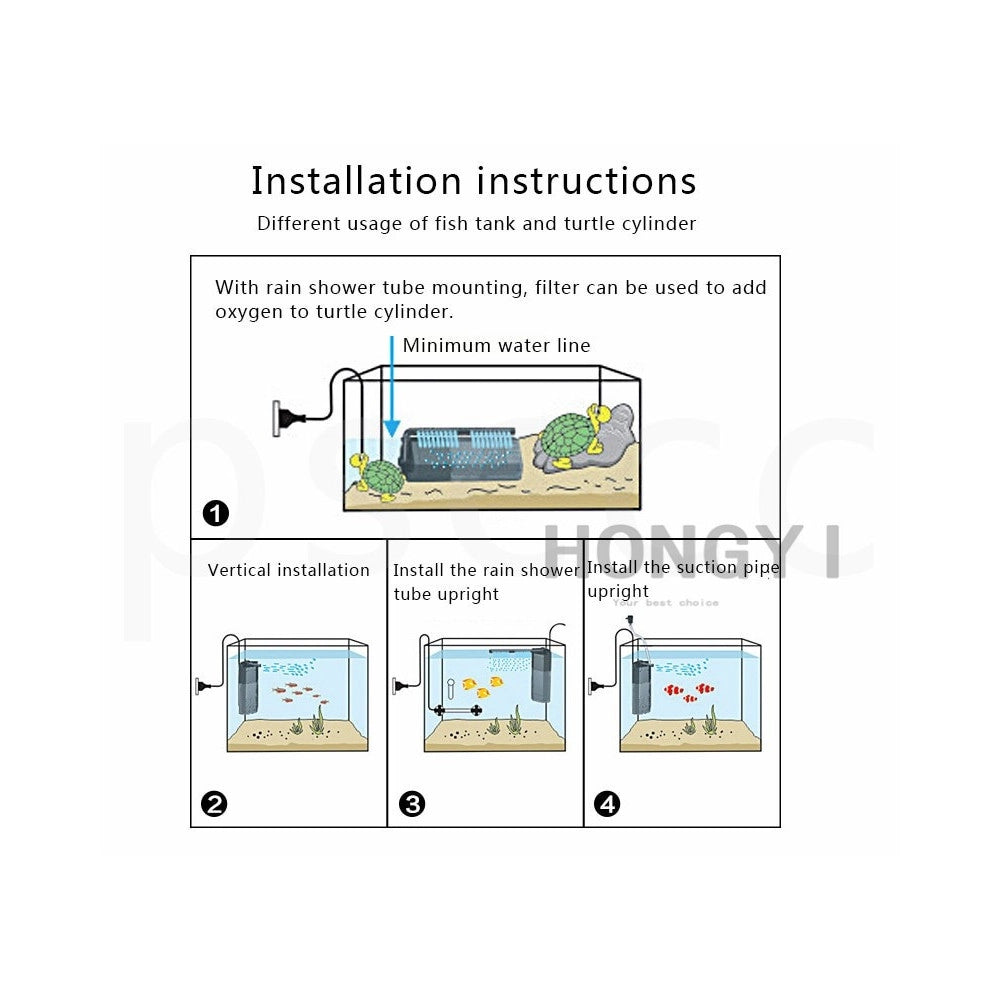 Trade Shop - Filtro Pompa Per Acquario Interno Gocciolatoio Acqua Dolce Jeneca Glb-800 -