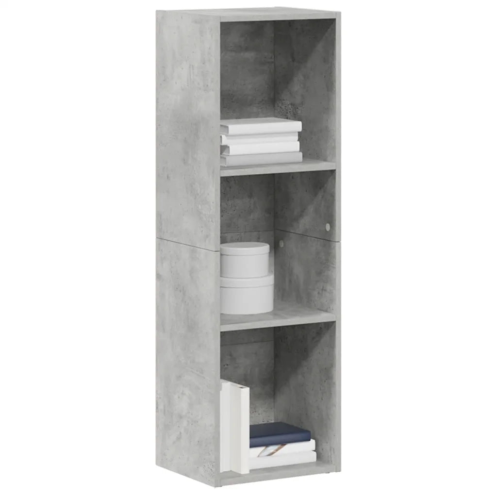 Libreria/Mobile TV Grigio Cemento 36x30x114cm Legno Multistrato 800139