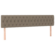 Testiera | Testata in Tessuto color Tortora 200x7x78/88 cm