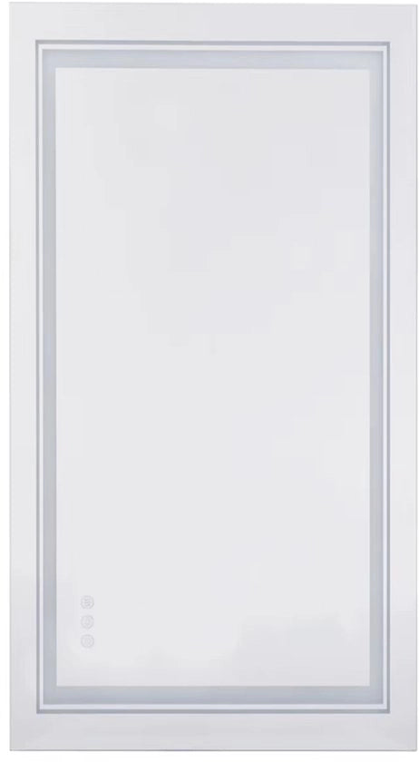 Specchio Bagno Illuminato - Vasca doppia & Specchio a soffitto - Idrimma LED & 3 colori di illuminazione - 120x80cm