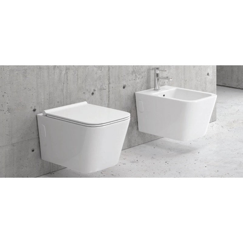BOFY2 Bidet sospeso in porcellana 48,5x34,5x33 cm